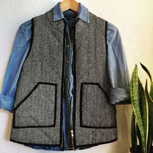 Chambray Button Down Top